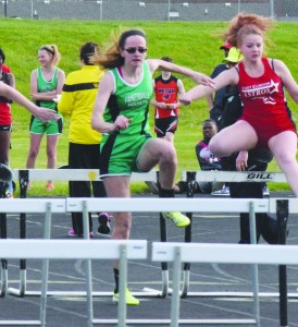Fayetteville senior Meghan Koch won the 100 meter hurdle event at the RULH Invitational. Photo by Garth Shanklin - News Democrat