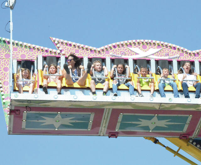 <p>Children enjoyed rides by Triple Treat Shows at this year’s Brown County Fair. </p>
