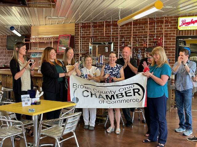 The Brown County Chamber of Commerce recently held a ribbon cutting to celebrate the grand opening of The Stik Restaurant & Bar located within the Flash Baseball Complex at 1426 State Route 125 in Hamersville.