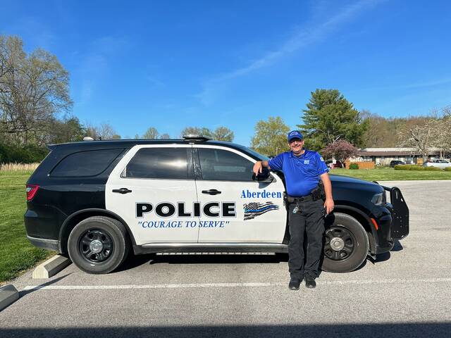 129557023_web1_Benjamin-1
David Benjamin, now the Aberdeen Police Department chief, began his career in law enforcement in 1993 within a month after graduating from high school. Photo by Wade Linville