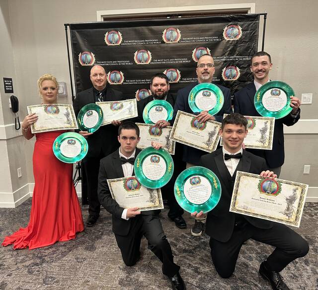 129786299_web1_received_241068858530390
Lifes Ultimate Martial Arts Academy was honored at the International Martial Arts Hall of Fame in Orlando, FL May 26 and 27. Front Row, left to right, Nathaniel Goodwin and Anavrin Henderson; back row, Amber Snipes, Grandmaster/Professor Adam Snipes, Wendell Shelton, Michael Bond, and Joshua Malott. (not pictured is Abby Cotten).
