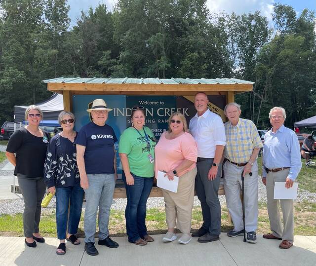 129918895_web1_57BF8243-1963-447F-81BD-485C4FB31208_1_201_a
The Kiwanis Club of Southern Hills Region met with the Brown County Chamber of Commerce at Indian Creek Wildlife Shooter Range. From the left, Amiee Havens, Maureen Kiley, Ron Dvorachek, Beth Kress, Marla Jo Cooley, Alan Bird, Stan Purdy, and GerrySchumacher. Not pictured was Kelley McCann.